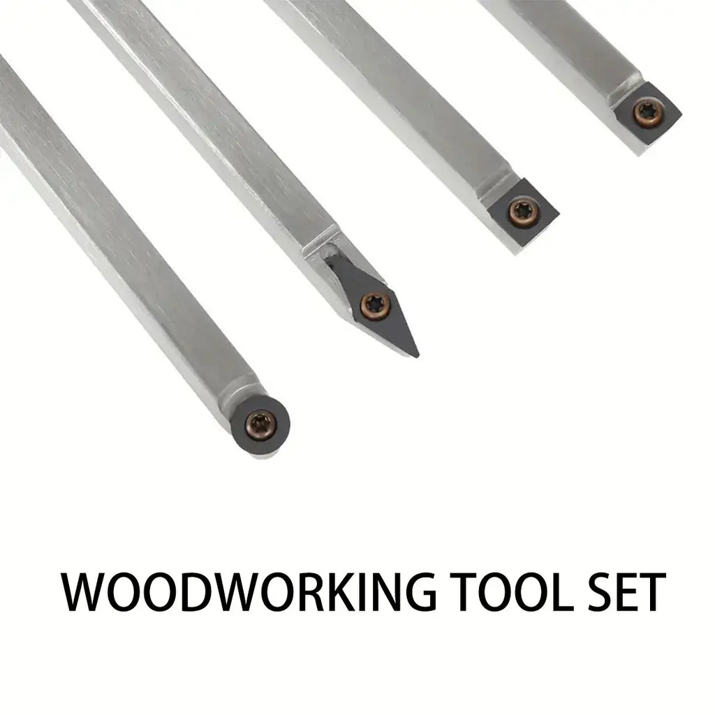 8PCS Wood Lathe Turning Tool Set High Speed Steel For Woodworking Craft Durable