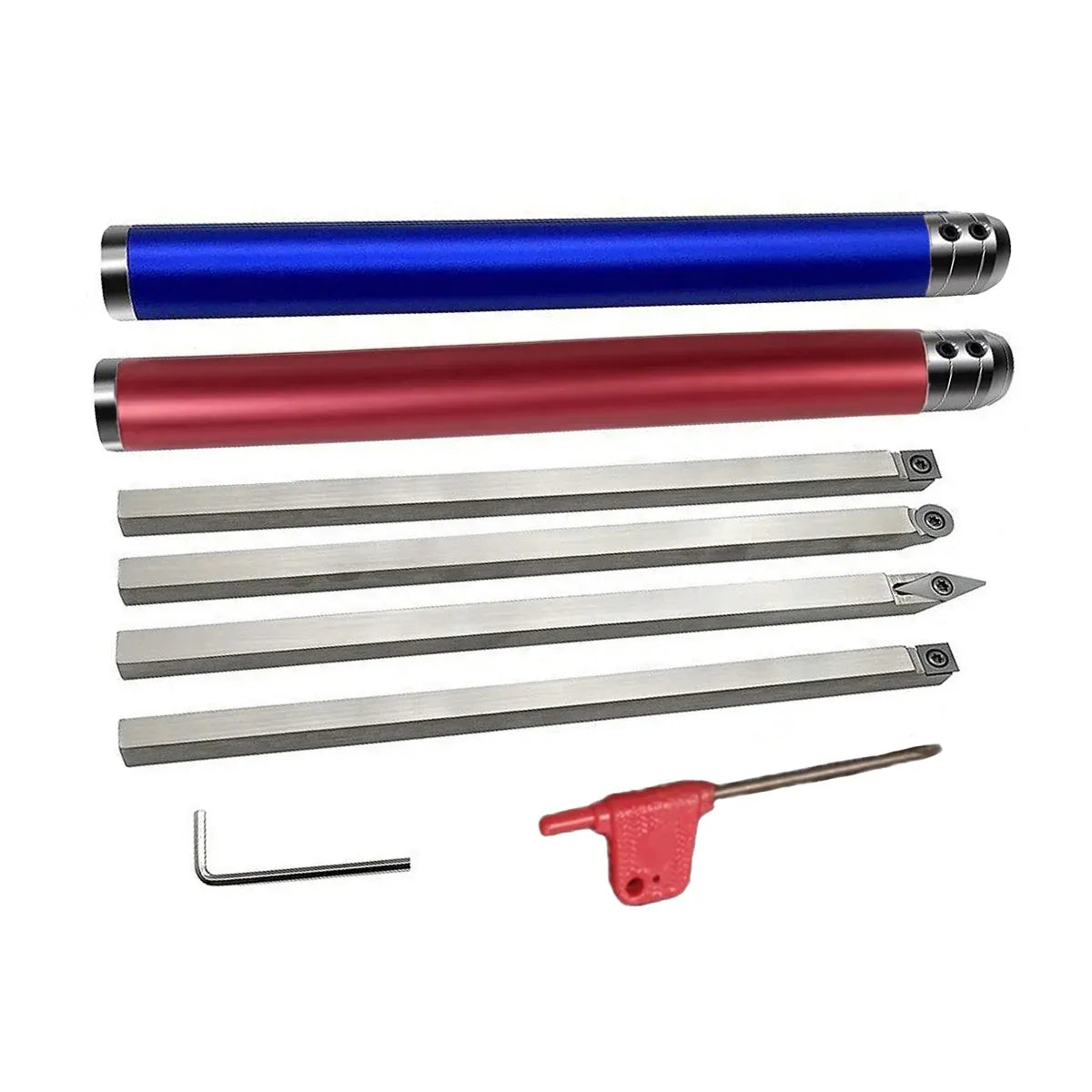8PCS Wood Lathe Turning Tool Set High Speed Steel For Woodworking Craft Durable
