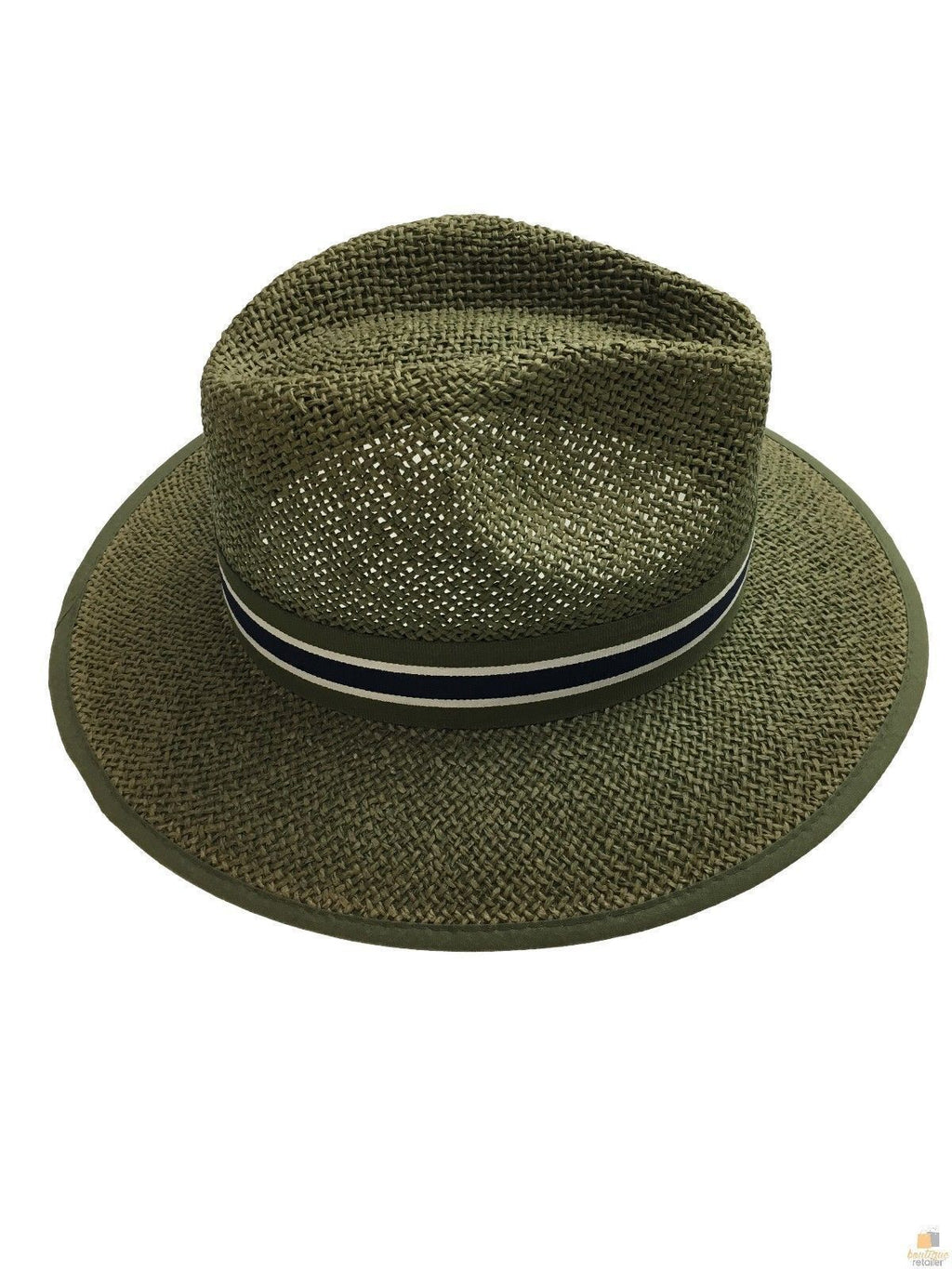Natural Paper Panama Hat Fedora Summer Wide Brim Hat Sun Protection BR233 Sturdy - Medium (57cm)
