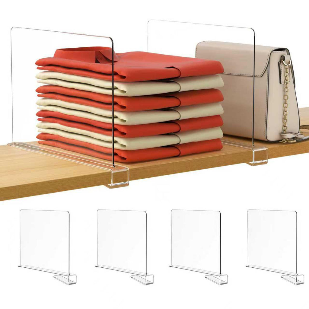 Clear Shelf Divider – 30cm Wardrobe Organiser-2