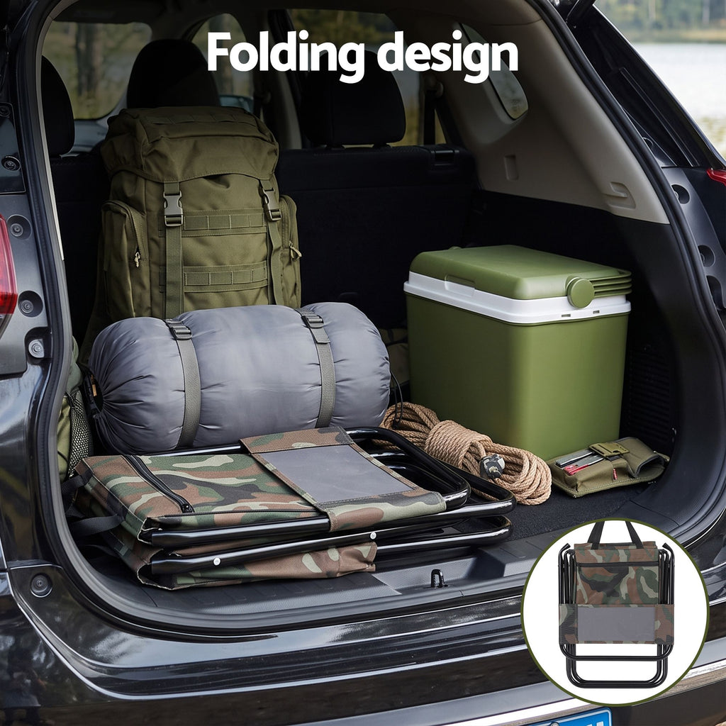 Weisshorn Camping Chair Storage Bag Foldable 600D Oxford Iron Camo 60CM