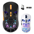 SOLAKAKA SM802 Pro Tri-Mode Gaming Mouse RGB 24000 DPI Hotswap