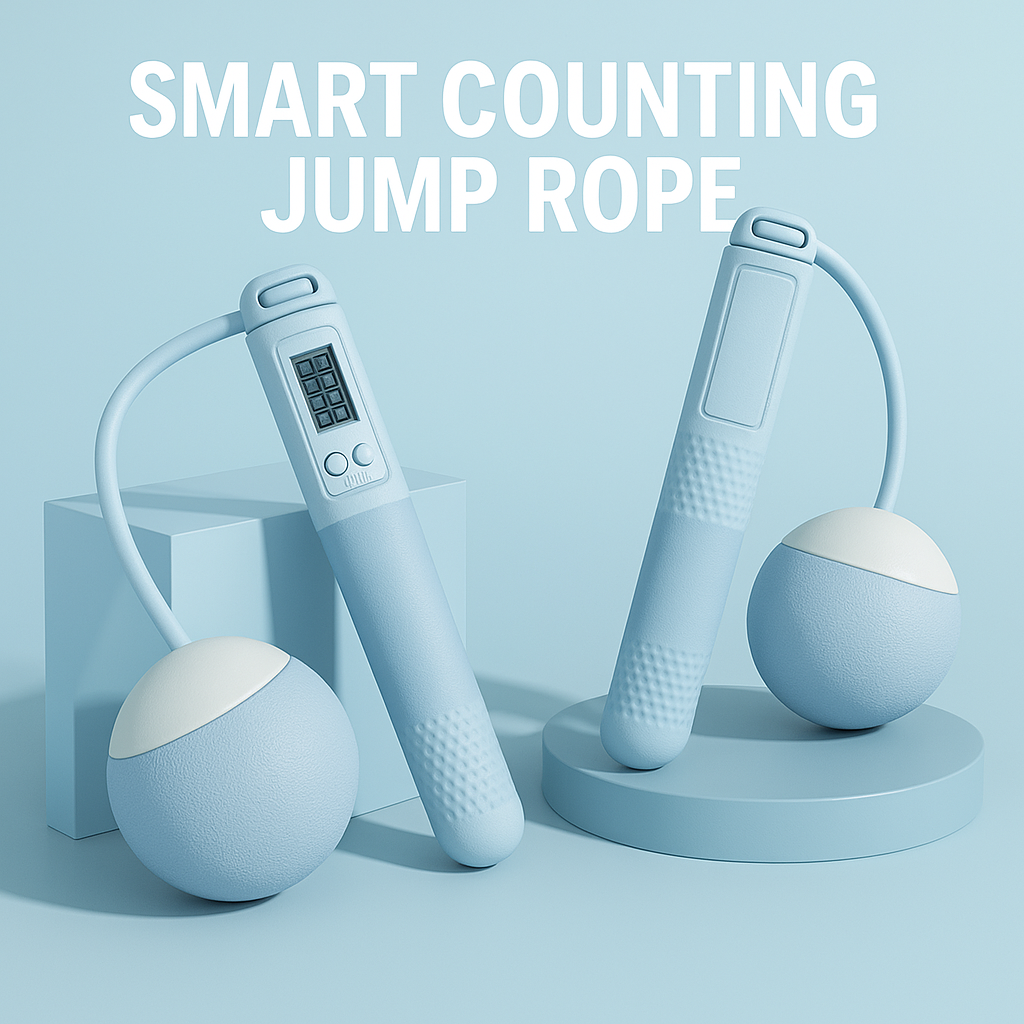 Weighted jump rope with digital counter