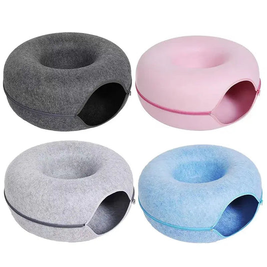 OLLIN Commerce donut cat tunnel bed