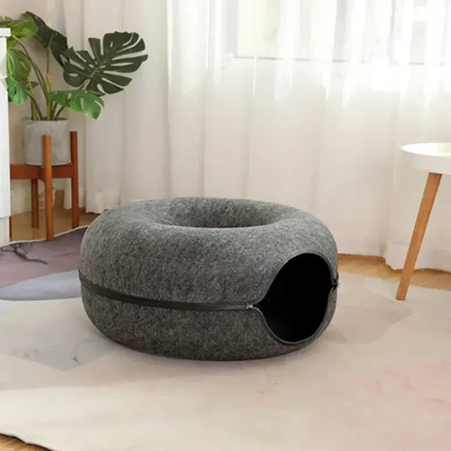 Donut cat tunnel bed colour option
