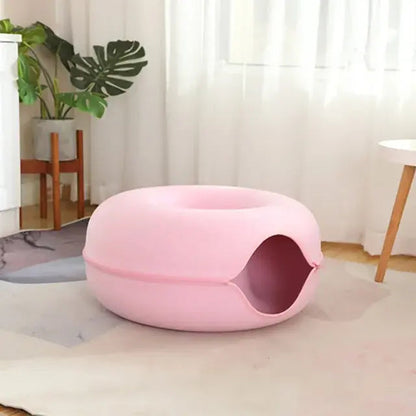 Cat tunnel bed opening