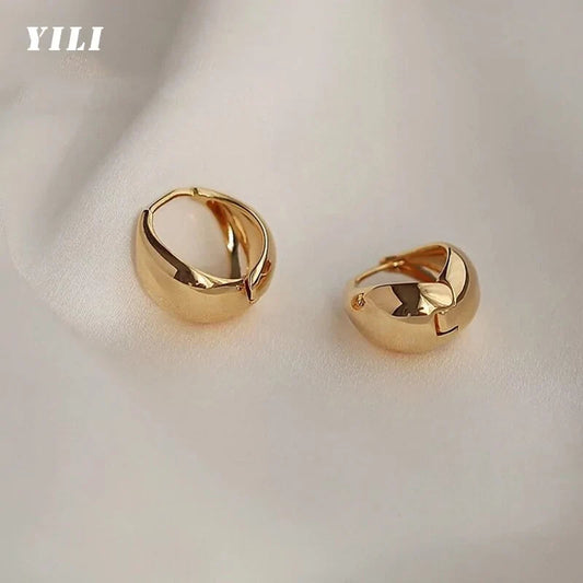 Stainless steel hoop earrings