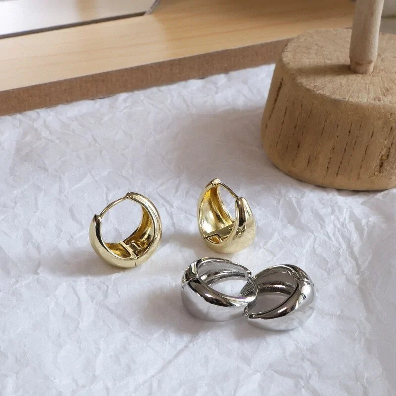 Statement hoop earrings