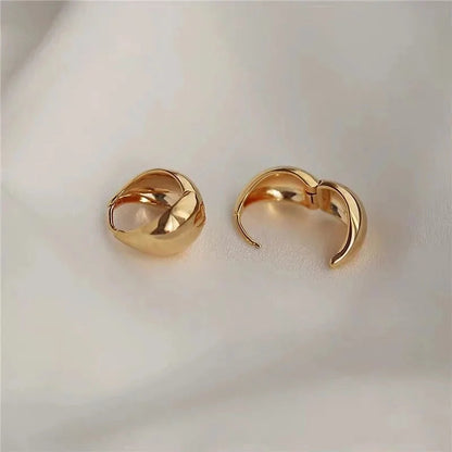 Hoop earrings close-up