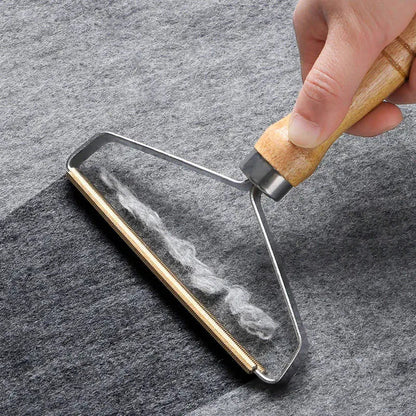 Reusable pet hair remover brush