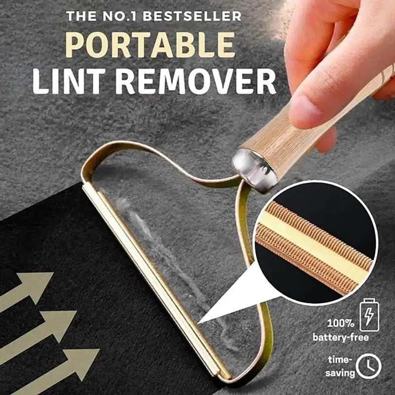 Reusable lint and pet hair brush