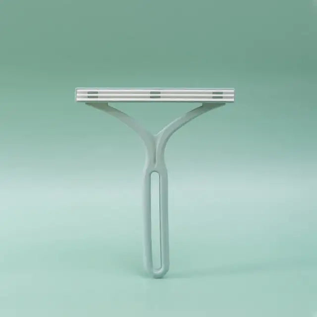 Reusable pet hair remover in use
