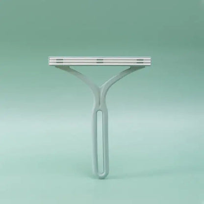 Reusable pet hair remover in use