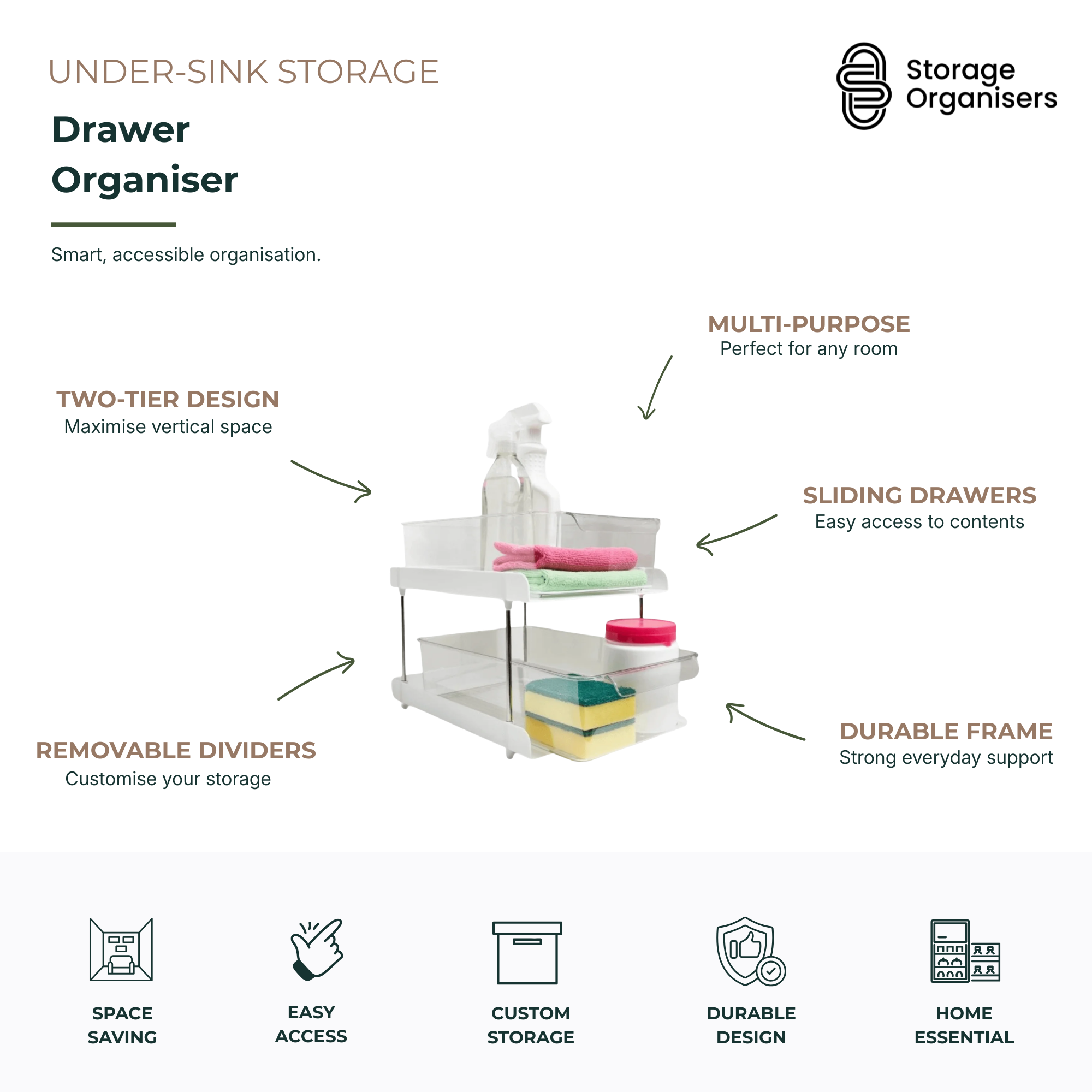 Under-Sink Drawer Organiser-3
